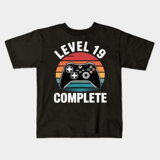 Level 19 Complete 19th Wedding Anniversary Kids T-Shirt